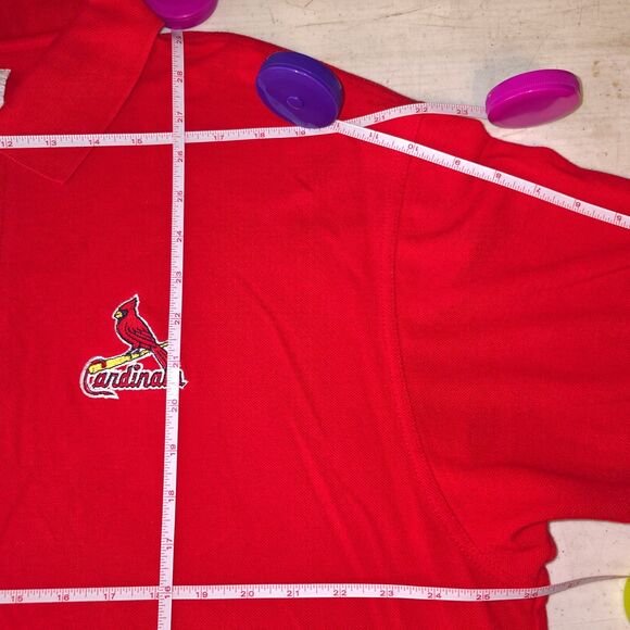 LEE SPORT Cardinals Polo Men's 2XL Embroidered MLB Logo Casual Athleisure Preppy - Picture 4 of 16